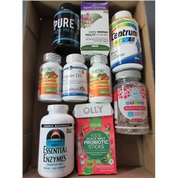 Flat full of Assorted Vitamins / ALL FACTORY SEALED and checked