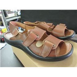 New Mens Fine Leather Sandals made in Portugal / size 12 - 12.5