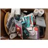 Image 1 : Box of Misc Household Items (Trays, Fridge Magnets, Cordless Telephone, AC Adapter, Grip Liners