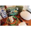 Image 3 : Box of Misc Household Items (Lightbulbs, Lights, Cords, Etc)