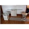 Image 1 : Set of (3) Marble and Glass Tables