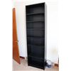 Image 1 : Black Wooden Shelf w/Adjustable Shelving (79” x 24” x 11”)