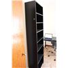 Image 2 : Black Wooden Shelf w/Adjustable Shelving (79” x 24” x 11”)