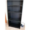 Image 4 : Black Wooden Shelf w/Adjustable Shelving (79” x 24” x 11”)
