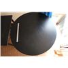 Image 2 : Black Wooden Circled Table (42” x 28.5”)