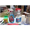 Image 3 : Lot of Misc Cleaning Product (Wipers, Gloves, Windex, Etc)