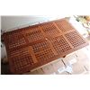 Image 2 : Wooden Patio Table (36” x 59”) with Wood Garbage Bin