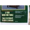 Image 2 : NIB 2-Tier Wood End Table