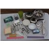 Image 1 : Lot of Misc Kitchen Items (Pots, Utensils, Coasters, Food Processor, Cups, Bowls)