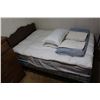 Image 1 : Double Bed w/Headboard, Mattress Comfort Pad and Bedframe (Pillows and Sheets not Included)
