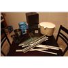 Image 1 : Lot of Misc Household Items (Storage Boxes, WaterPik, Hangers)