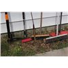 Image 2 : Lot of (6) Misc Yard Tools (Brooms, Weed Grabber)