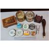 Image 2 : Lot of Vintage Misc: Argood Tins (2), Other Tins, Beer Handles, Etc