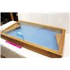 Image 1 : Wooden Glass Display Case w/Angled Risers (38"x22"x4")