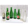 Image 1 : Lot of Vintage & Unique Glass Bottles (7)(Vermilion Beverages; Saskatoon Bottling Works, Pepsi Cola)