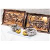 Image 1 : Decorative Wall Hangings (2) w/Kids Beaded Moccasins