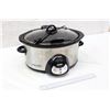Image 1 : Crockpot with Removable Stoneware, Electronic Timer & Temp Selection