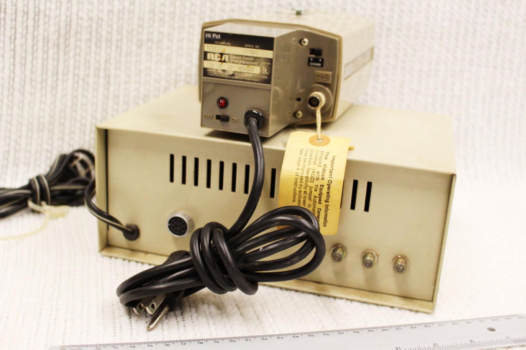 Vintage Radioshack Observation System and RCA Security Camera