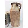 Image 2 : Vintage Metal Milk Jug and Butter Churn