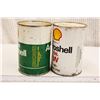 Image 2 : Vintage Tin of Prestone Anti-Freeze and (2) Shell Aeroshell Fluid Tins w/Contents