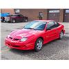 Image 1 : 2002 SL Pontiac Sunfire Coupe, 2.2L L4 Engine, 4 Speed Automatic Transmission, Bright Red