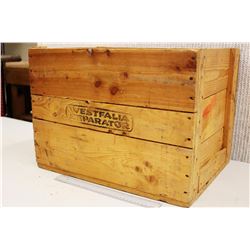 Vintage Westfalia Seperator Wooden Crate