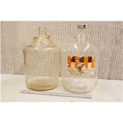 (2) Glass Jugs