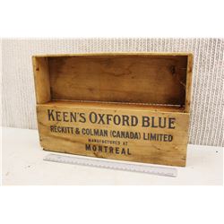 Keen's Oxford Blue Wooden Display