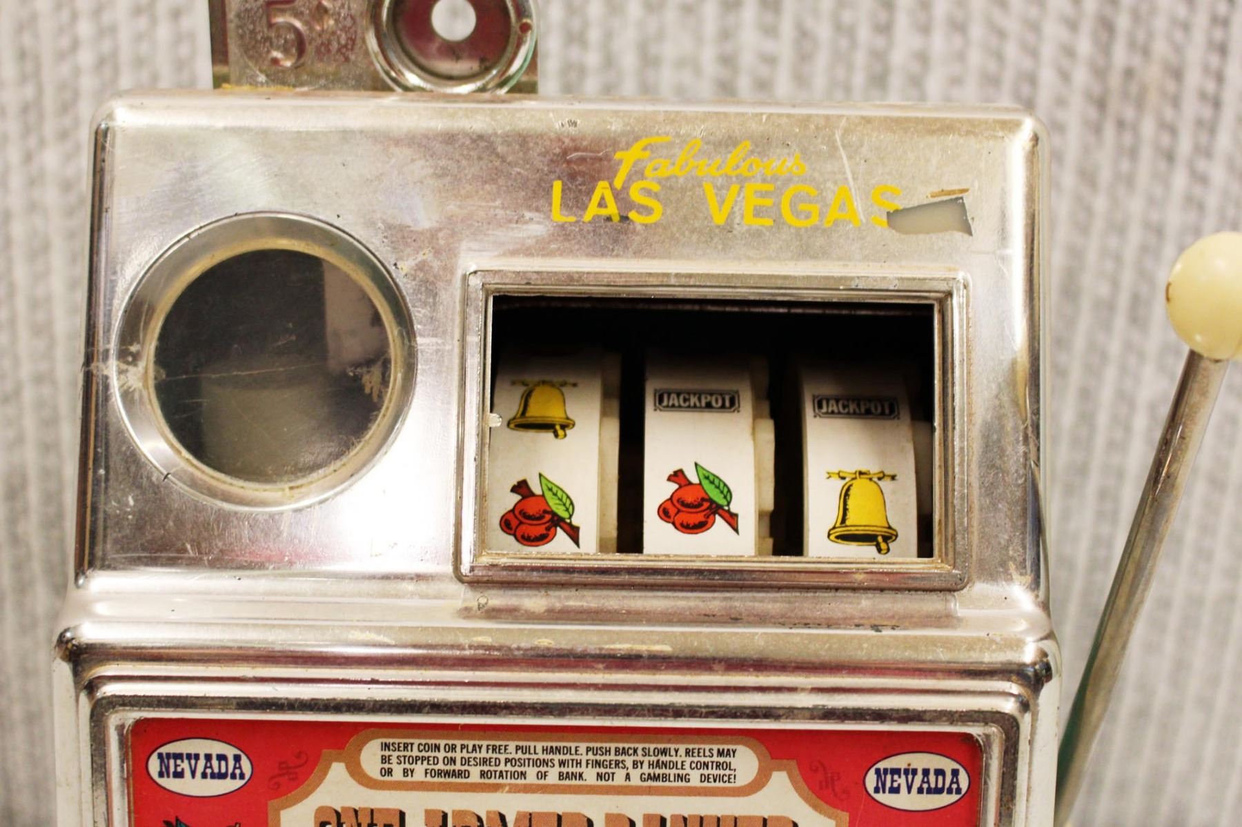 Vintage "Fabulous Las Vegas" Toy Slot Machine