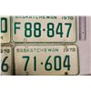 Image 2 : (8) Vintage SK License Plates