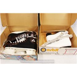 (2) Pairs Vintage Ice Skates