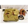 Image 1 : (2) Canvas Bags, Pair of Boots and Goggles