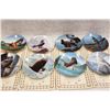 Image 1 : Edwin M Knowles China Company Collector's Plate Set, The Majestic Birds Collection (8 Plates) w/Stor