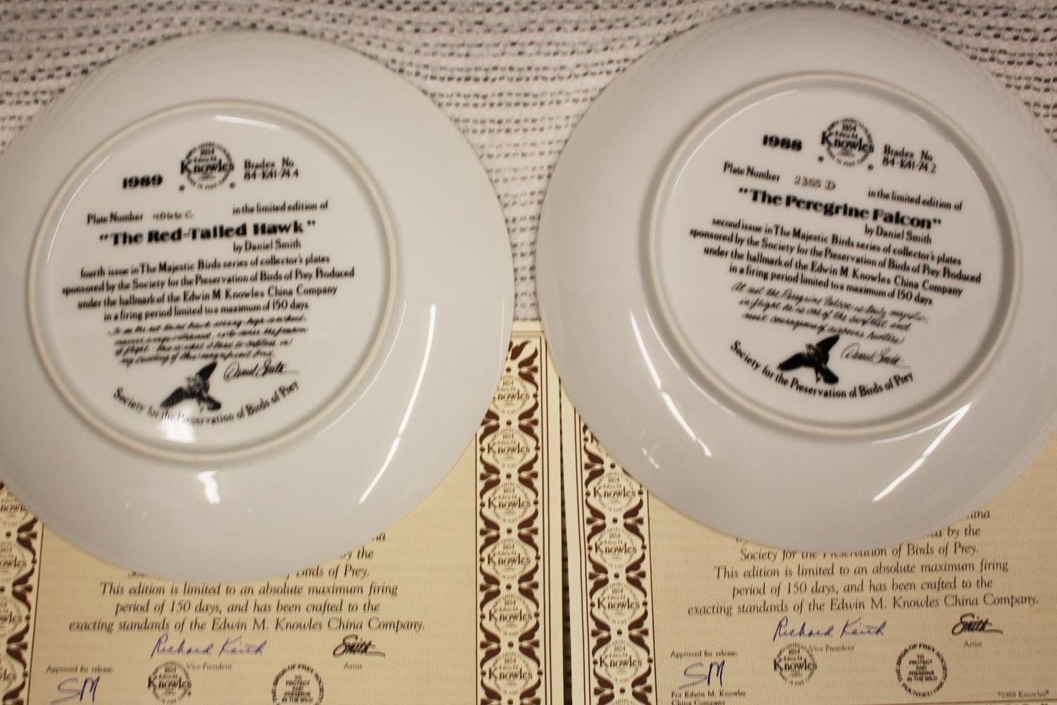 Edwin M Knowles China Company Collector s Plate Set The Majestic Birds edwin-m-knowles-china-company-collector-s-plate-set-the-majestic-birds