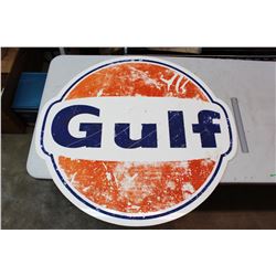 Plastic Gulf Sign, SS, 39"