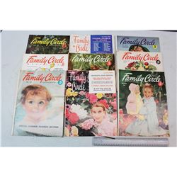 Lot of 1952-1956 Family Circle Magazines