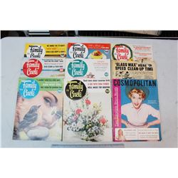 Lot of 1959-1962 Living Circle Magazines, 1956 Cosmopolitain, and other