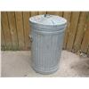 Image 1 : Vintage Galvanized Garbage Can w/Handles (29"x 18" diameter)