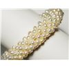 Image 1 : 20) WHITE FRESHWATER PEARL STRETCHY BRACELET