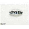 Image 1 : 32) SILVER APPROX. 24 SAPPHIRES RING