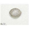 Image 1 : 34) SILVER CUBIC ZIRCONIA MENS RING