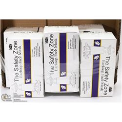 6 BOXES OF SAFETY ZONE EARLOOP FACE MASKS