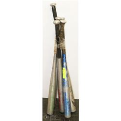 LOT OF 5 ALUMINUM BATS