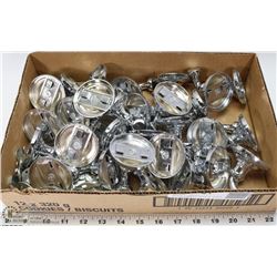 TRAY OF 30 COAT HOOKS