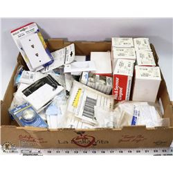 LARGE FLAT OF ELECTRICAL ITEMS INCL RECEPTACLES,
