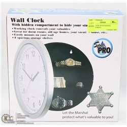 WALL CLOCK WITH HIDDEN COMPARTMENT.
