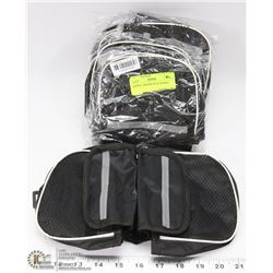 LOT OF 5 MINI BICYCLE SADDLE BAGS.