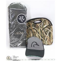 LOT OF 3 REAL TREE CAMO WINE HOLDER, 6 CAN