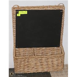 WICKER BASKET CHALKBOARD