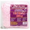 Image 1 : 1LB BAG OF 100% ACRYLIC YARN BABY PINK & WHITE